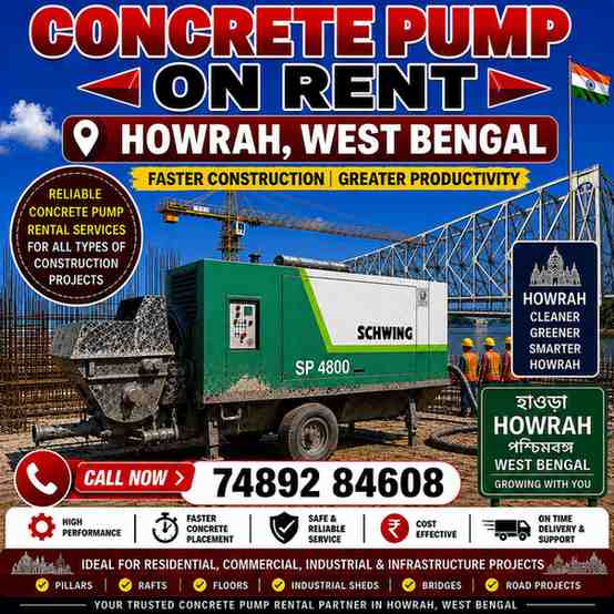 Concrete Pump on Rent in Howrah